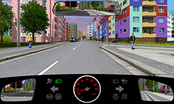 Sie befahren eine Straße innerorts mit 30 km/​h.