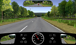 Sie befahren eine Straße außerorts mit 80 km/​h.